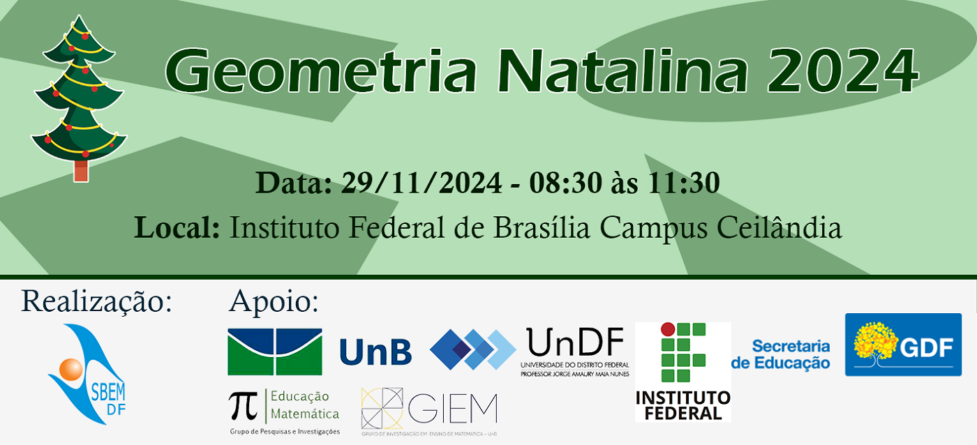 Final de Ano bom resume em participar da Geometria Natalina